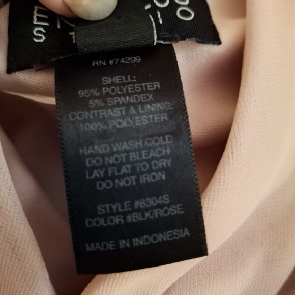 Enfocus Studio Women's Blush Pink And Black Midi Dress - Picture 9 of 11